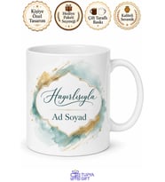 İsme Özel Hayırlısıyla Yazılı Kupa Bardak Özel Tasarım Hediye