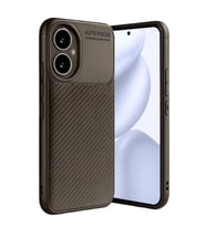 Honor 400 Kılıf Auto Focus Karbon Kapak - Kahverengi