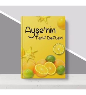 BK Gift Kişiye Özel İsimli Mutfak Tarif Defteri-8 (Beyaz)