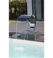 DEV PASLANMAZ Kobra Tipi Havuz Şelalesi 500x600 mm 316 Kalite 1,2 mm Paslanmaz Çelik
