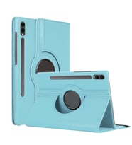 Microsonic Samsung Galaxy Tab S10 Plus X820 Kılıf 360 Rotating Stand Deri Mavi