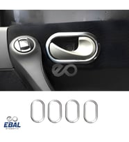 Renault Clio 3 HB Krom İç Kapı Kolu Çerçevesi 4 Parça 2006-2013 P.Çelik