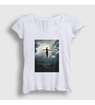 Presmono Kadın Beyaz Raised By Wolves Dizi T-Shirt 424748tt (Beyaz)