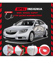 Opel İnsignia Oto Araç Kapı Koruma Fitili 5metre Parlak Kırmızı Renk