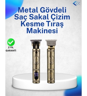 Dayanıklı Çelik Kafa Güçlü Motorlu Saç Sakal Makinesi
