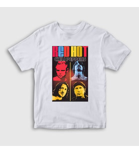 Presmono Unisex Çocuk Beyaz Band Red Hot Chili Peppers T-Shirt 107049tt (Beyaz)