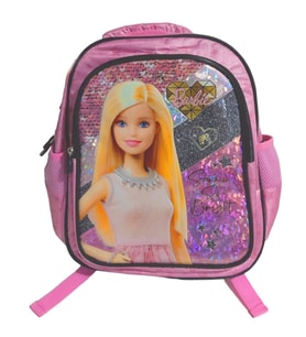 Barbie Okul Çantası Pembe Çift Bölmeli