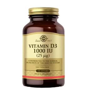 Solgar Vitamin D3 1000 IU 100 Tablet