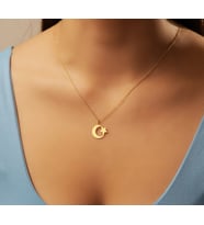Hilal 14 Ayar Altın Kolye