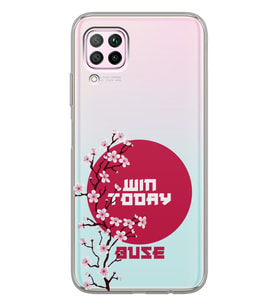 Huawei Sakura Today Tasarımlı Şeffaf Telefon Kılıfı