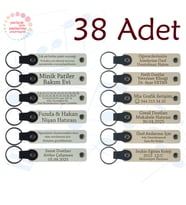 Beyaz & S Kahve, Kafe Müşterilerine Teşekkür Hediyesi 38’li Set, Kişiselleştirilebilir Deri Hatıra