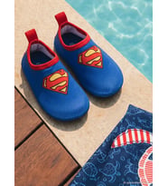 Superman Baskılı Tabanlı 20- Deniz Ayakkabısı - Mavi