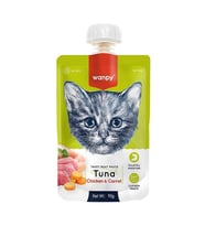 Wanpy Taze Ton Balıklı ve Tavuklu Et Ezmesi Doğal Kedi Ödülü 90 Gr