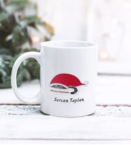 Kişiye Özel Meowy Christmas Tasarımlı Kupa Bardak (Beyaz)
