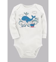 Organik Baskılı Pamuklu Unisex Bebek Body UZUNKOLE18