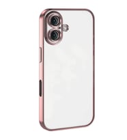 İphone 16 Plus Kılıf Razer Lensli Silikon - Pembe