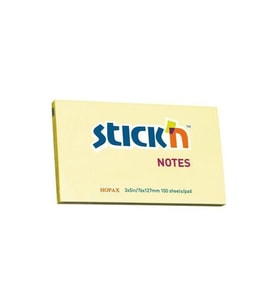 Hopax Stıckn Yapışkanlı Not Kağıdı 76x127 Mm Sarı