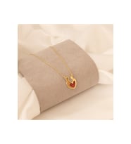 MİNELİ ANNE-ÇOCUK GÜMÜŞ KOLYE (Gold)