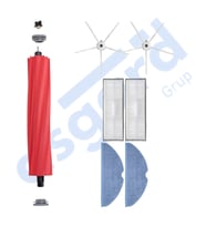 ROBOROCK S7 ( PLUS- MAXV-MAXV ULTRA- PRO ULTRA ) UYUMLU 1 Ana Fırça 2 Yan Fırça 2 Filtre 2 Mop PKT-iasgf0000715