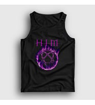 Presmono Unisex Siyah Flames Logo Him Atlet 80498tt