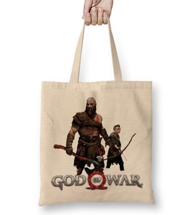 Kratos E Atreus God Of War Bez Çanta Uzun Saplı