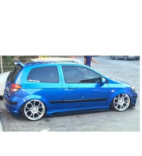 Hyundai Getz Yan Marşpiyel 🚘  Dayanıklı Plastik, Sportif Tasarım, Kolay Montaj (Standart)