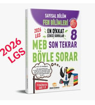 Sinan Kuzucu Yayınları 2026 Lgs Sayısal Bölüm Son Tekrar Fen Bilimleri Soru Bankası