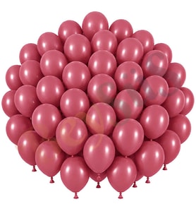 Yaban Çileği Renk Lateks Retro Balon (30 cm) - 50 Adet