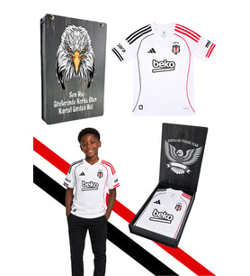 ORJİNAL LİSANSLI ADİDAS BEŞİKTAŞ FORMA 25-26 SEZON BEYAZ ÇOCUK FORMASI UV KUTU HEDİYELİ
