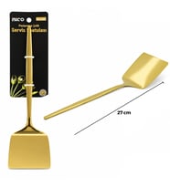 Metal Servis Spatulası - Gold Renk - 27 cm