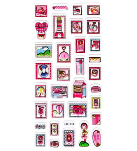Sticker Kabartmalı Stiker Defter Planlayıcı Etiket (Lde018)-19x9cm - Mektup Pulu Kartpostal