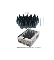 Bijon Kapağı Sivri 19 Mm Siyah 20 Li Set