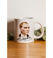 Atatürk Baskılı Kupa Bardak