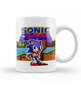 Sonic The Hegdehog 90s Retro Kupa Bardak Porselen