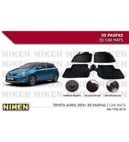 Toyota Auris Havuzlu 3D Paspas Niken Siyah 2013+ Sonrası
