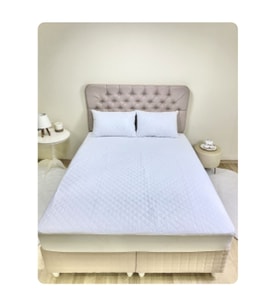 Sıvı Geçirmez Pamuklu Mikro Kapitone Fitted Yatak Alezi 150x200