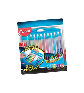 Maped Color Peps Long Life Keçeli Kalem 12 li (Karışık)