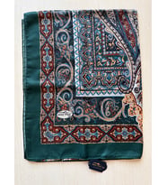 Miss İpek Life Zarif Paisley Desenli İpeksi Şal 70 x 180 (Yeşil)