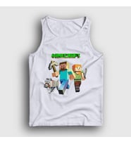 Presmono Unisex Beyaz Miners Minecraft Atlet 29467tt (Beyaz)