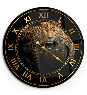  Leopar Cam Saat - 40 cm