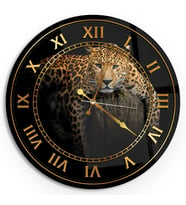 Leopar Cam Saat - 40 cm