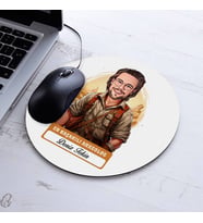 Kişiye Özel Hediye Karikatürlü En Başarılı Erkek Arkeolog Mousepad
