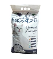 Happy4Pets Topaklaşan Kedi Kumu Lavanta Kokulu İnce Taneli 10  LT (Beyaz)