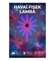 RGB Fireworks LED Telefon Kontrollü Çok Renkli Dekoratif Duvar Aydınlatması