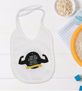 BK Kids Amcam Her Şeyi Halleder Tasarımlı Bebek Mama Önlüğü - Model 1