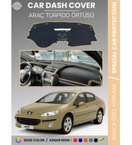 PEUGEOT 407 (2004-2010) Torpido Örtüsü Ön Göğüs Koruma Torpido Koruma Birebir Uyum Kaymaz Özel Kesim