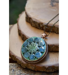 STONEAGE JEWELLERY Özel Tasarım Çini Bayan Kolye