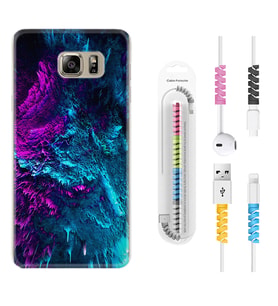 Samsung S7 Edge S20 Fe Plus Ultra S21 S22 Kılıf Kablo Koruma Spiral Silikon Explosive 1734