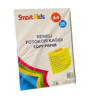 100 Adet Renkli A4 Fotokopi Kağıdı 5 Renk