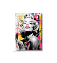 Dikey Cam Tablo Salon Duvar Tablosu Dikey Cam Mariliyn8 Yeni Ev Hediyesi Ofis Tablosu